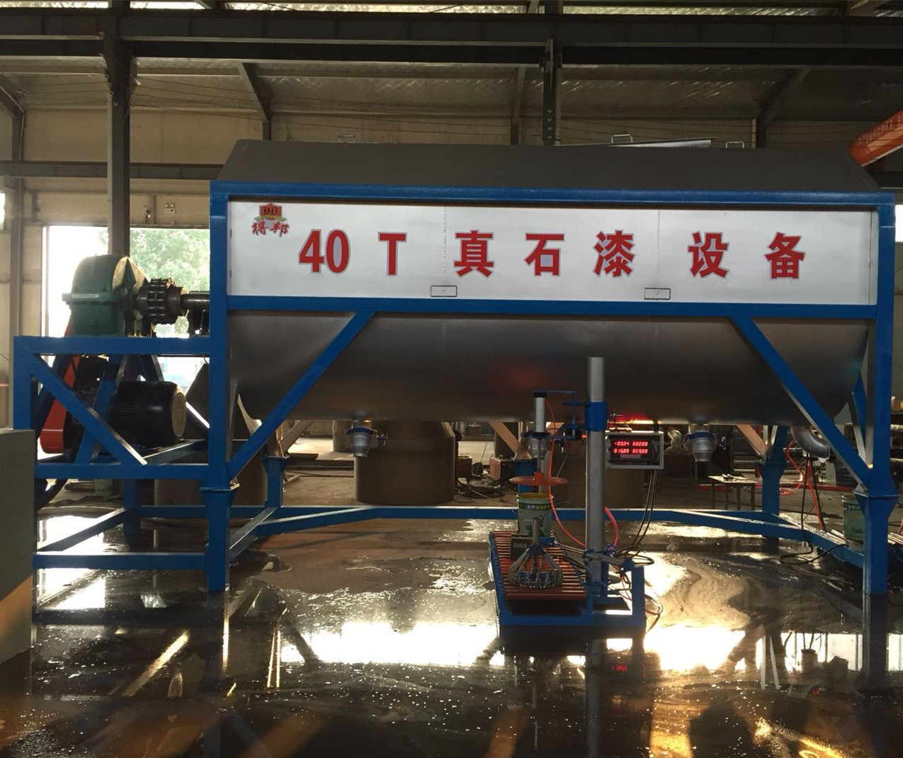 DB-40 tons of stainless steel horizontal flip real automatic stone equipment